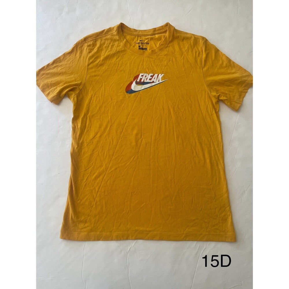 Nike Giannis Swoosh Freak Short Sleeve Gold Color Size‎ Medium